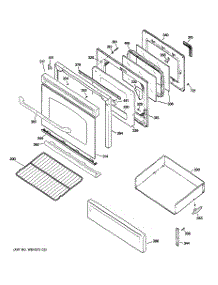 04 - Door & Drawer Parts parts for Ge Range JGBP86DEM3WW from AppliancePartsPros.com