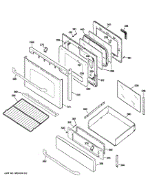 04 - Door & Drawer Parts parts for Ge Range JGBP88SEM3SS from AppliancePartsPros.com