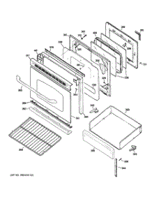 04 - Door & Drawer Parts parts for Ge Range JGBP36DEM4CC from AppliancePartsPros.com