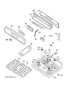 02 - Control Panel & Cooktop parts for Ge Range JGBP86SEM3SS from AppliancePartsPros.com