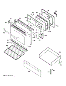 04 - Door & Drawer Parts parts for Ge Range EGR2000EM5WW from AppliancePartsPros.com