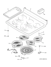 02 - Cooktop parts for Ge Range PB978SP1SS from AppliancePartsPros.com