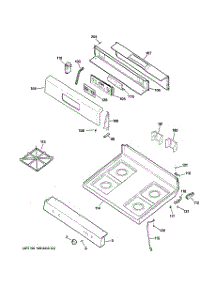 02 - Control Panel & Cooktop parts for Ge Range JGBP24BEH6CT from AppliancePartsPros.com