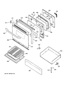 04 - Door & Drawer Parts parts for Ge Range JGBP36BEJ4BB from AppliancePartsPros.com