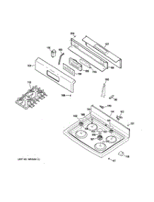 02 - Control Panel & Cooktop parts for Ge Range JGBP35SEJ4SS from AppliancePartsPros.com