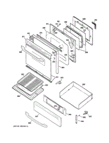04 - Door & Drawer Parts parts for Ge Range JGBP30SEK4SS from AppliancePartsPros.com