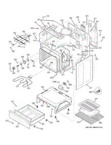 03 - Body Parts parts for Ge Range JBP80TK4WW from AppliancePartsPros.com