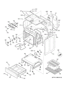 03 - Body Parts parts for Ge Range JBP24EK4BB from AppliancePartsPros.com