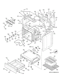 03 - Body Parts parts for Ge Range JBP62BK4WH from AppliancePartsPros.com