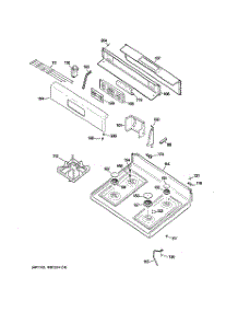 02 - Control Panel & Cooktop parts for Ge Range JGBP29WEL1WW from AppliancePartsPros.com