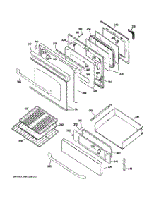 04 - Door & Drawer Parts parts for Ge Range JGBP85SEL1SS from AppliancePartsPros.com