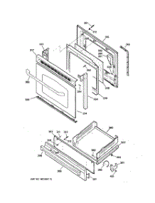 04 - Door & Drawer Parts parts for Ge Range JGBS23CEL1CC from AppliancePartsPros.com
