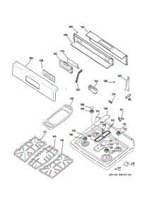 02 - Control Panel & Cooktop parts for Ge Range JGBP88CEL1CC from AppliancePartsPros.com