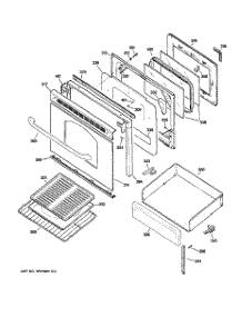 04 - Door & Drawer Parts parts for Ge Range JGBP29EEL1BB from AppliancePartsPros.com
