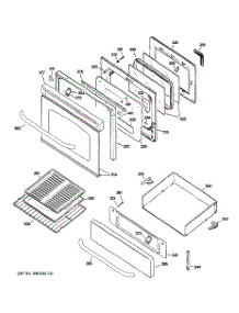 04 - Door & Drawer Parts parts for Ge Range JGBP36SEL1SS from AppliancePartsPros.com