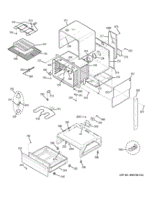 03 - Body Parts parts for Ge Range JSP42BK4BB from AppliancePartsPros.com