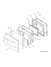 04 - Door parts for Ge Range JBP67SK3SS from AppliancePartsPros.com