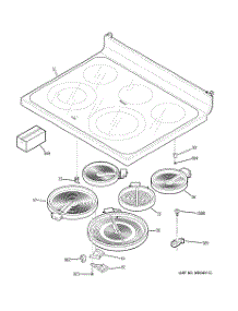 02 - Cooktop parts for Ge Range JB710SK3SS from AppliancePartsPros.com