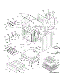 03 - Body Parts parts for Ge Range JCBP40WK2WW from AppliancePartsPros.com
