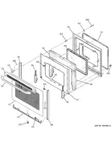 04 - Door parts for Ge Range JBP25DK3CT from AppliancePartsPros.com