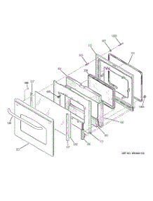 04 - Door parts for Ge Range JBP71SK3SS from AppliancePartsPros.com