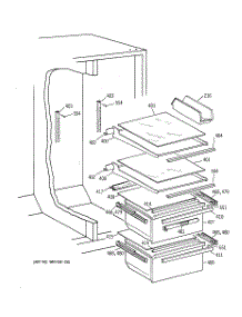04 - Door parts for Ge Range JBP66BK3WH from AppliancePartsPros.com