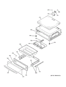 04 - Warming Drawer parts for Ge Range JCBP84WK3WW from AppliancePartsPros.com