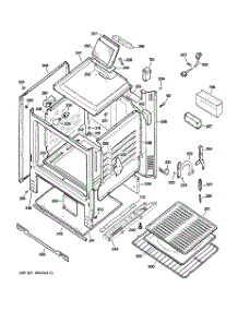 03 - Body Parts parts for Ge Range JGBS10BEH5BB from AppliancePartsPros.com