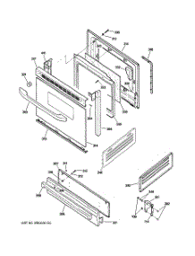 04 - Door & Drawer Parts parts for Ge Range JGBS10BEH5BB from AppliancePartsPros.com