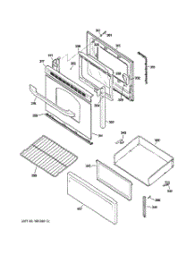 03 - Door & Drawer Parts parts for Ge Range JBS56WL1WW from AppliancePartsPros.com