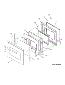 04 - Door parts for Ge Range JBP70SK2SS from AppliancePartsPros.com
