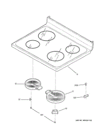 02 - Cooktop parts for Ge Range JBP65SK2SS from AppliancePartsPros.com