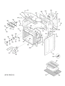 03 - Body Parts parts for Ge Range JBP81KK2CC from AppliancePartsPros.com