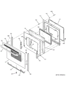 05 - Door parts for Ge Range JBP84KK2CC from AppliancePartsPros.com