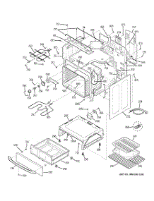 03 - Body Parts parts for Ge Range JCBP68MK2BS from AppliancePartsPros.com