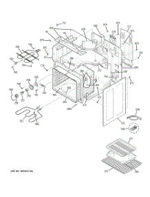 03 - Body Parts parts for Ge Range JCBP81WK2WW from AppliancePartsPros.com