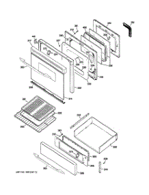 04 - Door & Drawer Parts parts for Ge Range JGBP99WEH4WW from AppliancePartsPros.com