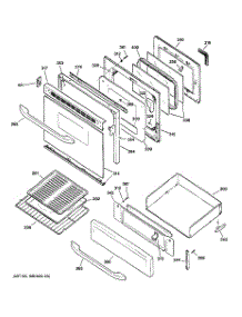 04 - Door & Drawer Parts parts for Ge Range JGBP32SEJ3SS from AppliancePartsPros.com