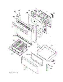 03 - Door & Drawer Parts parts for Ge Range JBP22BK2CT from AppliancePartsPros.com