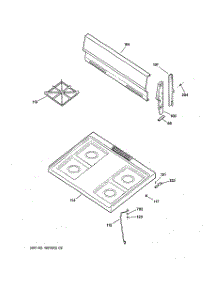 02 - Control Panel & Cooktop parts for Ge Range JGBS04BEH3CT from AppliancePartsPros.com