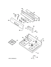 02 - Control Panel & Cooktop parts for Ge Range JGBP30SEK1SS from AppliancePartsPros.com