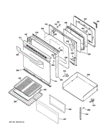 03 - Door & Drawer Parts parts for Ge Range JB600WK1WW from AppliancePartsPros.com