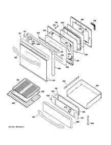 04 - Door & Drawer Parts parts for Ge Range JGBP85SEJ2SS from AppliancePartsPros.com