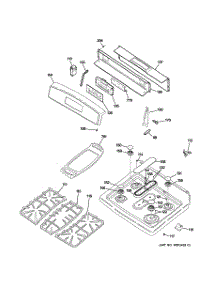 02 - Control Panel & Cooktop parts for Ge Range JGBP88SEK3SS from AppliancePartsPros.com