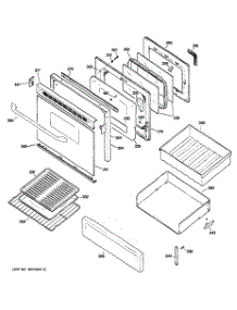 04 - Door & Drawer Parts parts for Ge Range EGR3000EJ2BB from AppliancePartsPros.com