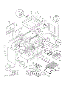 03 - Body Parts parts for Ge Range JCP67F4WW from AppliancePartsPros.com