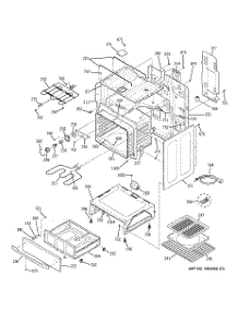 03 - Body Parts parts for Ge Range JCBP48WJ3WW from AppliancePartsPros.com