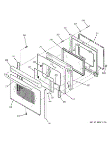04 - Door parts for Ge Range JCBP48WJ3WW from AppliancePartsPros.com