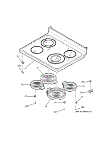 02 - Cooktop parts for Ge Range JCBP78SJ3SS from AppliancePartsPros.com