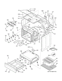03 - Body Parts parts for Ge Range JCBP35BJ3BB from AppliancePartsPros.com